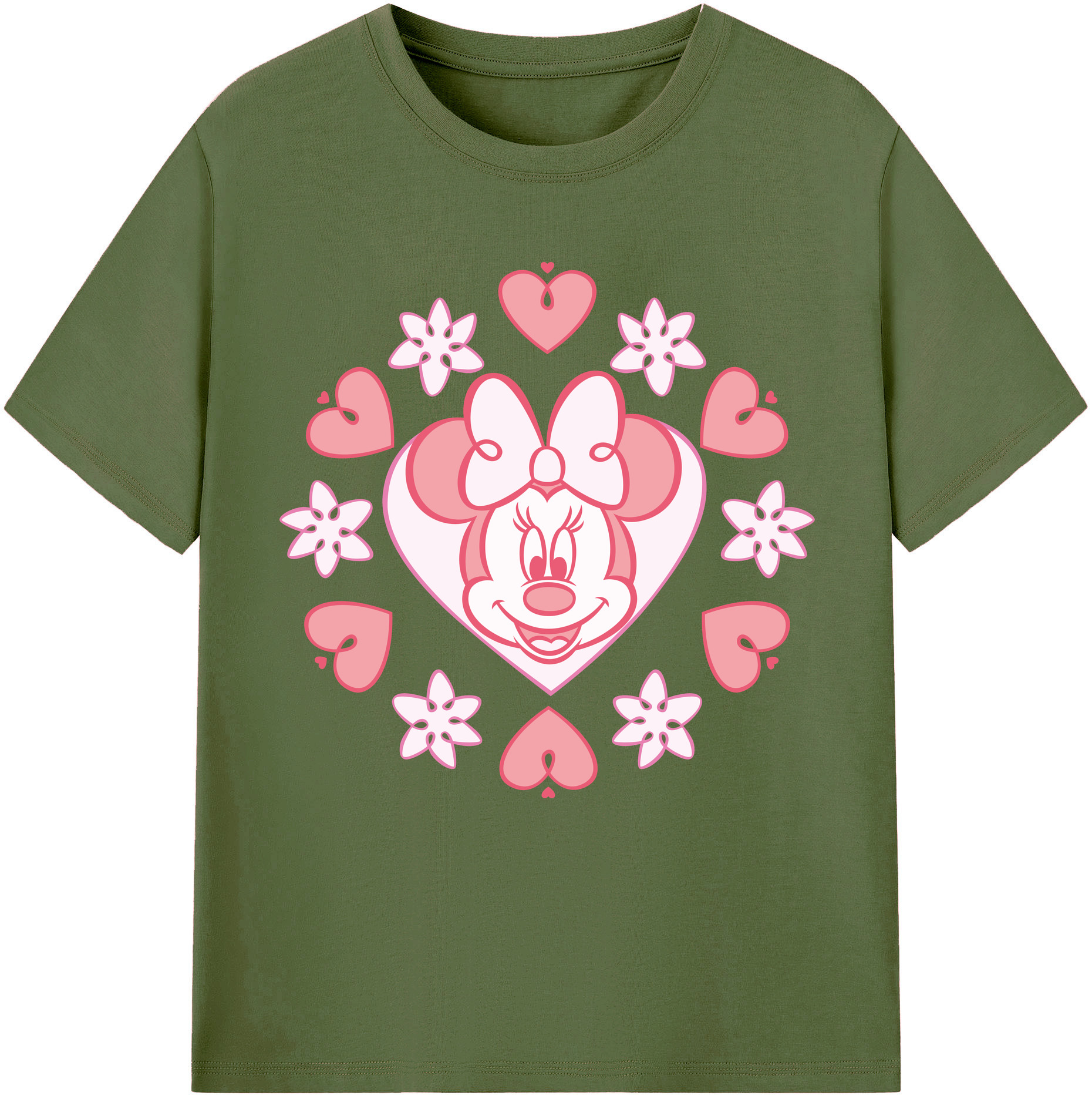 （画像用） ミッキーマウス Mickey Mouse 綿100％半袖Tシャツ（フロントプリント）